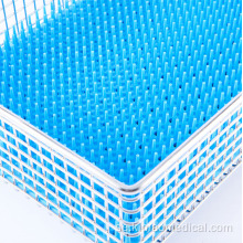 Medicinsk silikonplatta blå